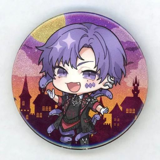 中古】バッジ・ピンズ 志麻(浦島坂田船/SD夕暮れ) 缶バッジ(ホロ