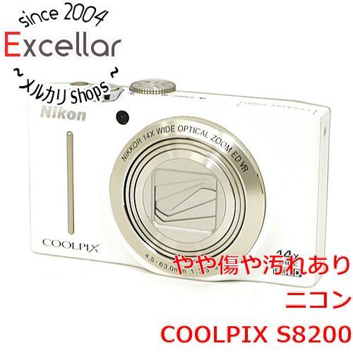 bn:1] Nikon製 デジカメ COOLPIX S8200 ホワイト/1610万画素 訳あり 元