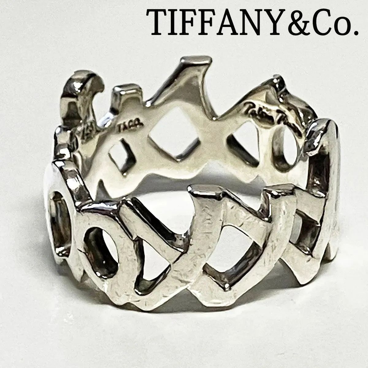 ティファニー　キスラブ　リング　１３号 TIFFANY&Co. ティファニー ラブ＆キス リング 指輪 13号 18金 K18