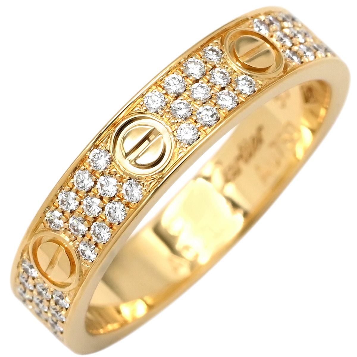 カルティエ Cartier リング 指輪 ミニラブリング パヴェダイヤ 
