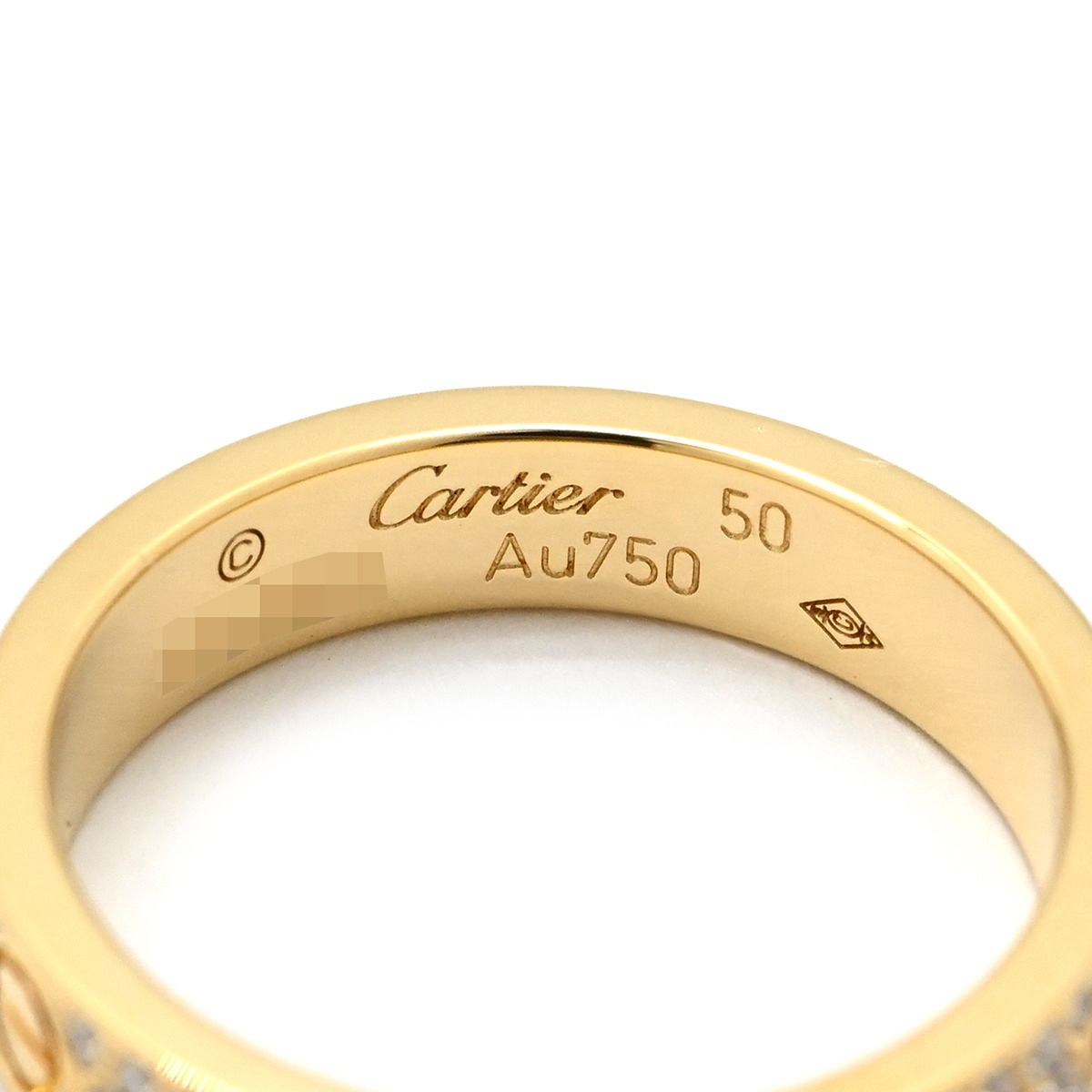 カルティエ Cartier リング 指輪 ミニラブリング パヴェダイヤ