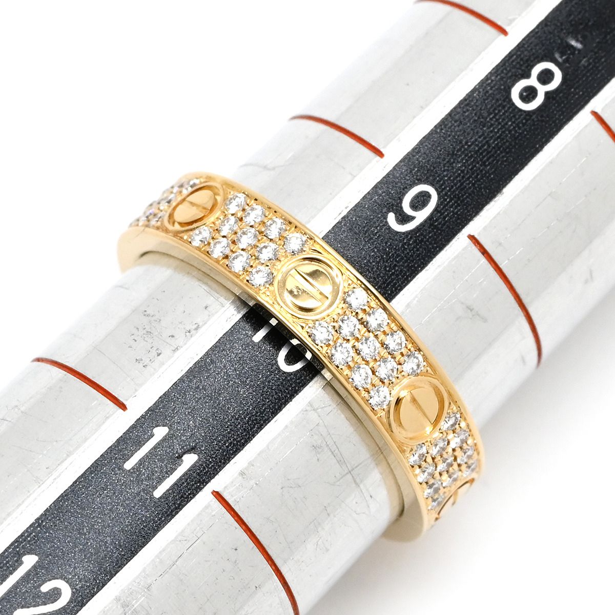 カルティエ Cartier リング 指輪 ミニラブリング パヴェダイヤ