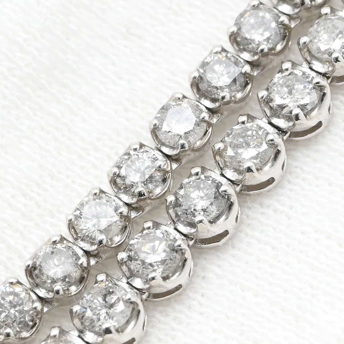 ネックレス ダイヤモンドテニスネックレス ホワイトゴールド Au750 K18