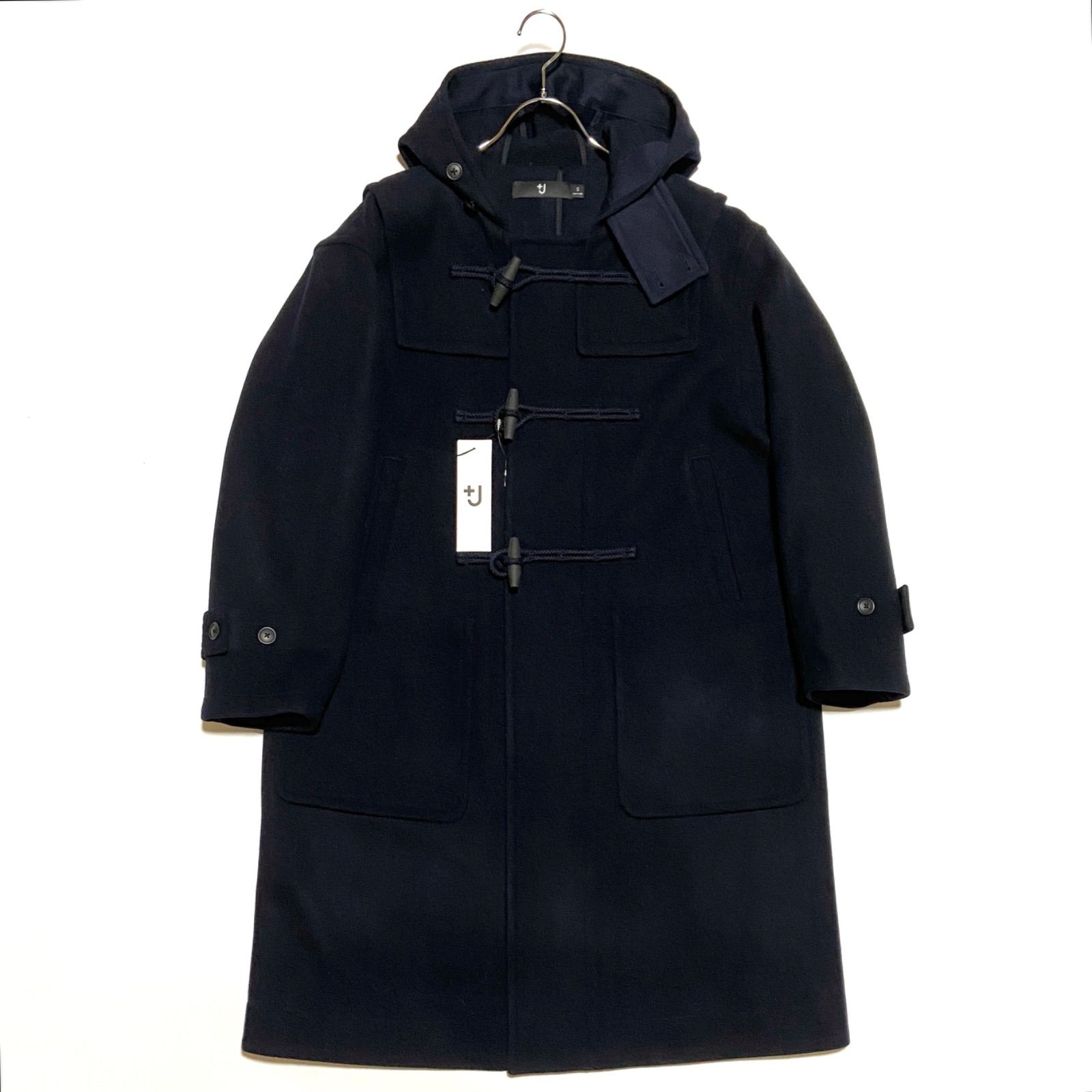+J UNIQLO ダッフルコート XXL ネイビー ウール 新品タグ付 新品未使用 UNIQLO ユニクロ ＋J オーバーサイズダッフルコート ロング