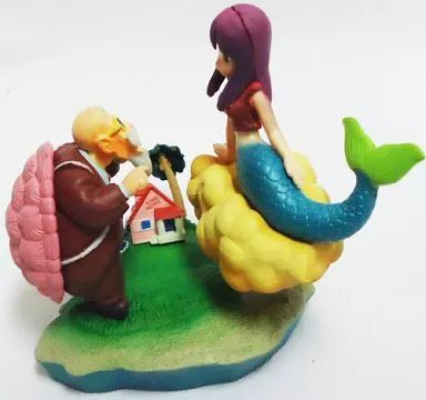 中古】トレーディングフィギュア 亀仙人＆人魚さん 彩色版