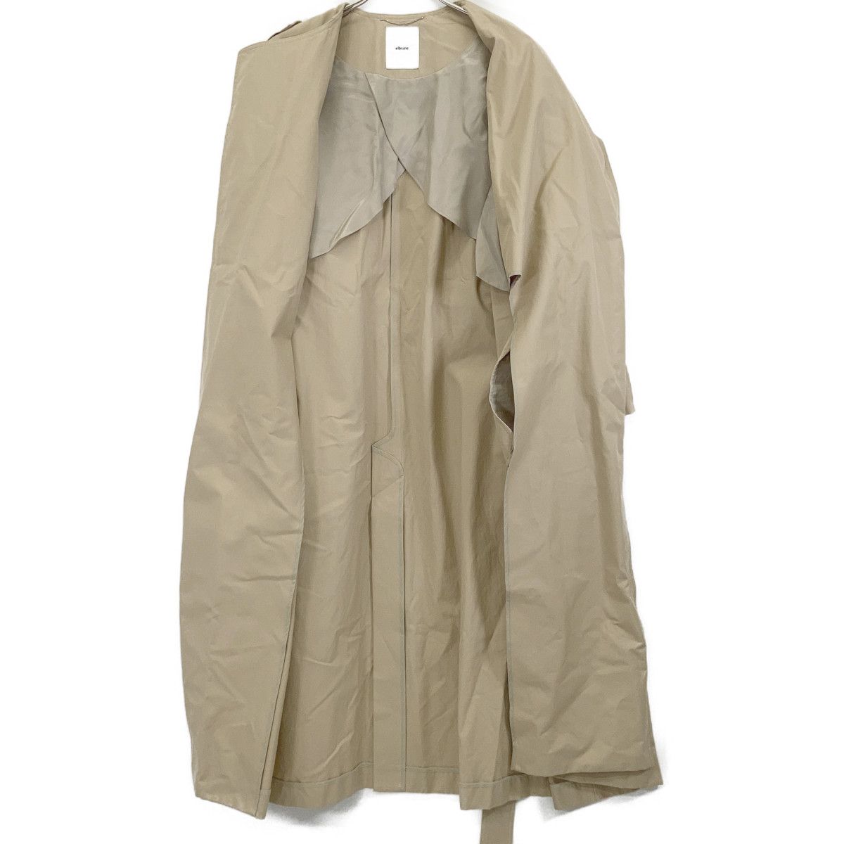 ebure エブール ﾍﾞｰｼﾞｭ 2910200016 ﾉｰｶﾗｰｰﾄﾚﾝﾁｺｰﾄ 36 - メルカリ