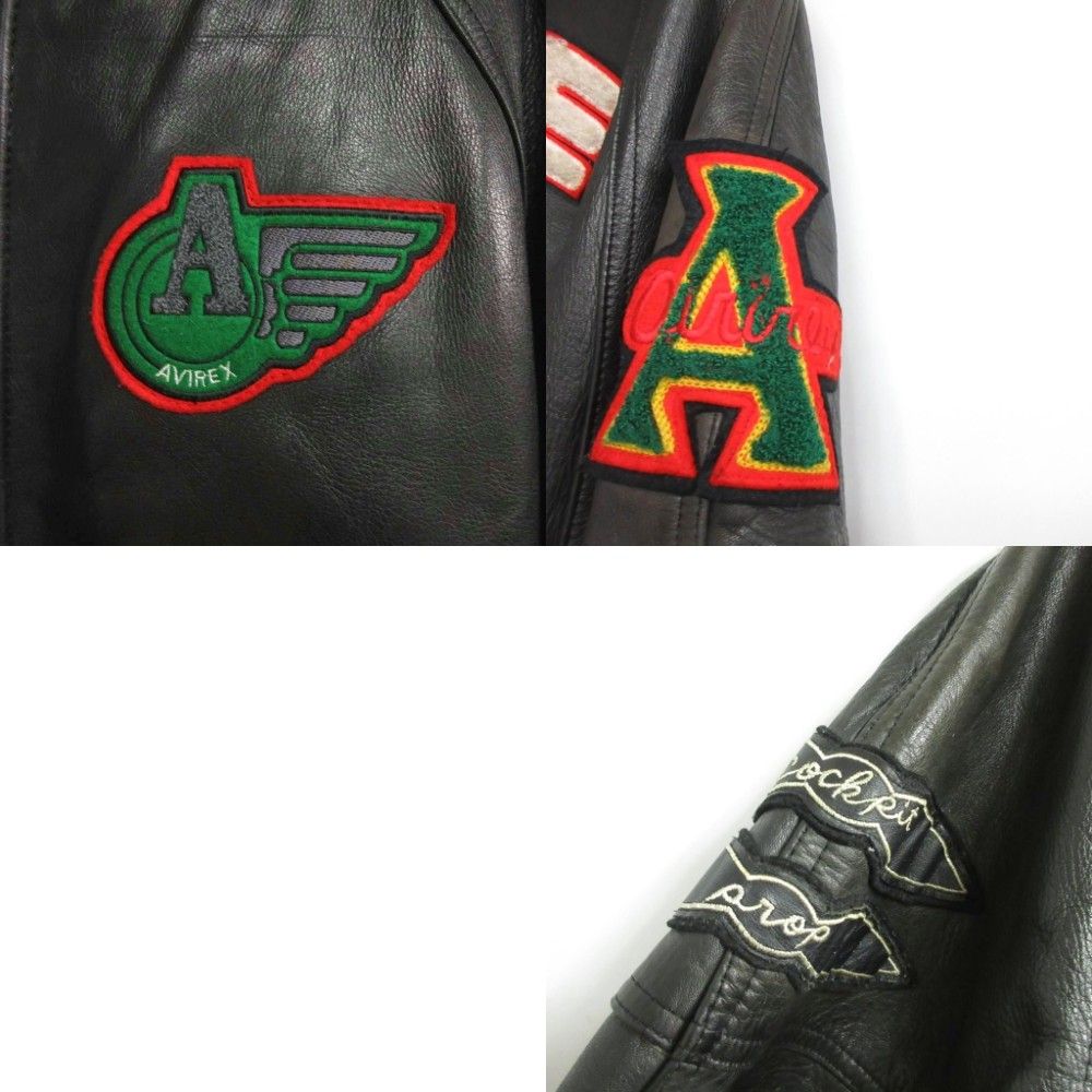 アヴィレックス AVIREX 80s-90s ヴィンテージ オールレザー バーシティ
