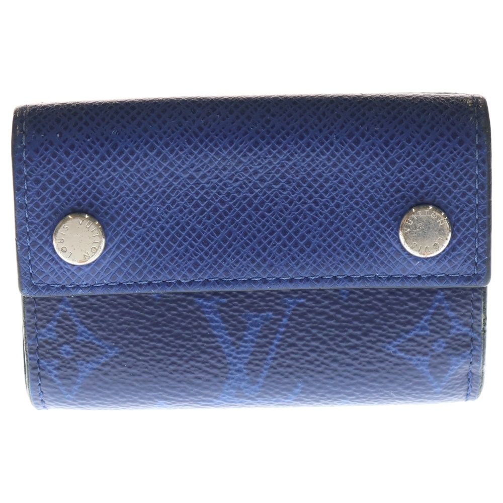 ☆美品☆ルイヴィトン タイガラマ 三つ折り財布 ディスカバリー コバルト ブルー LOUIS VUITTON（ルイ・ヴィトン） 超美品 タイガラマ モノグラム