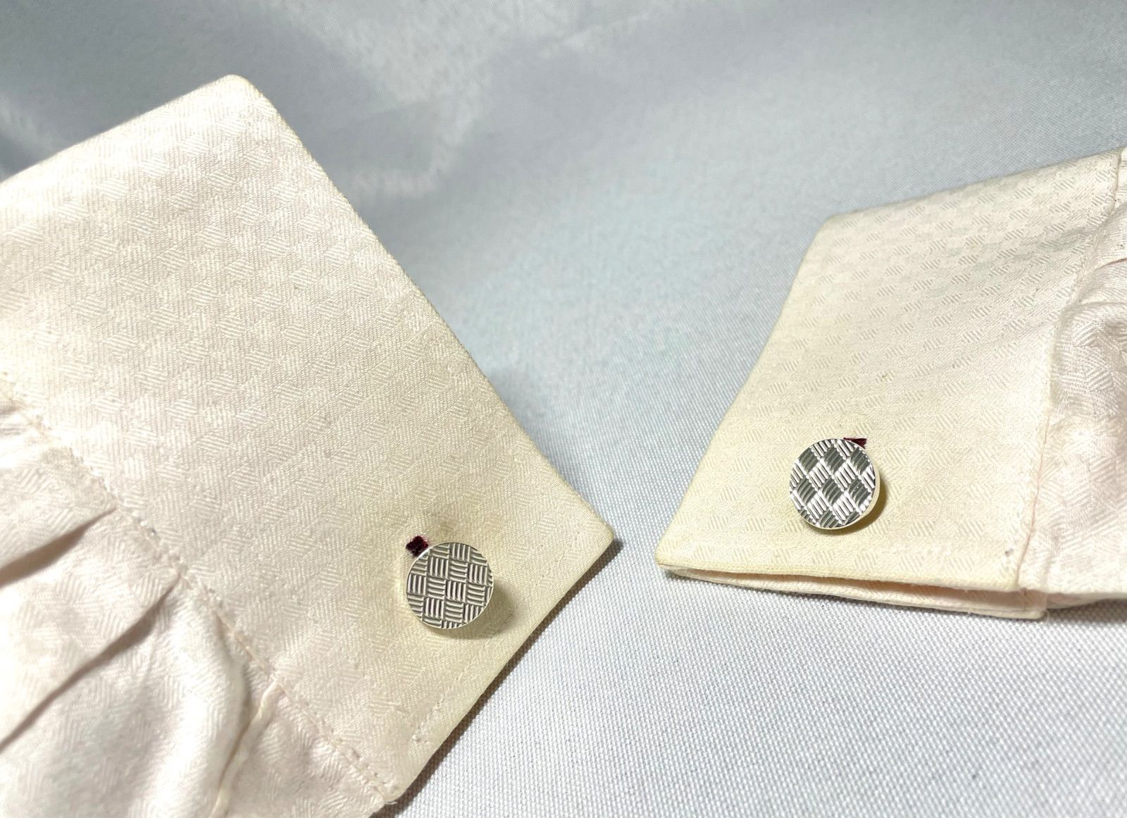 美品 TIFFANY ティファニー チェックライン スターリングシルバー