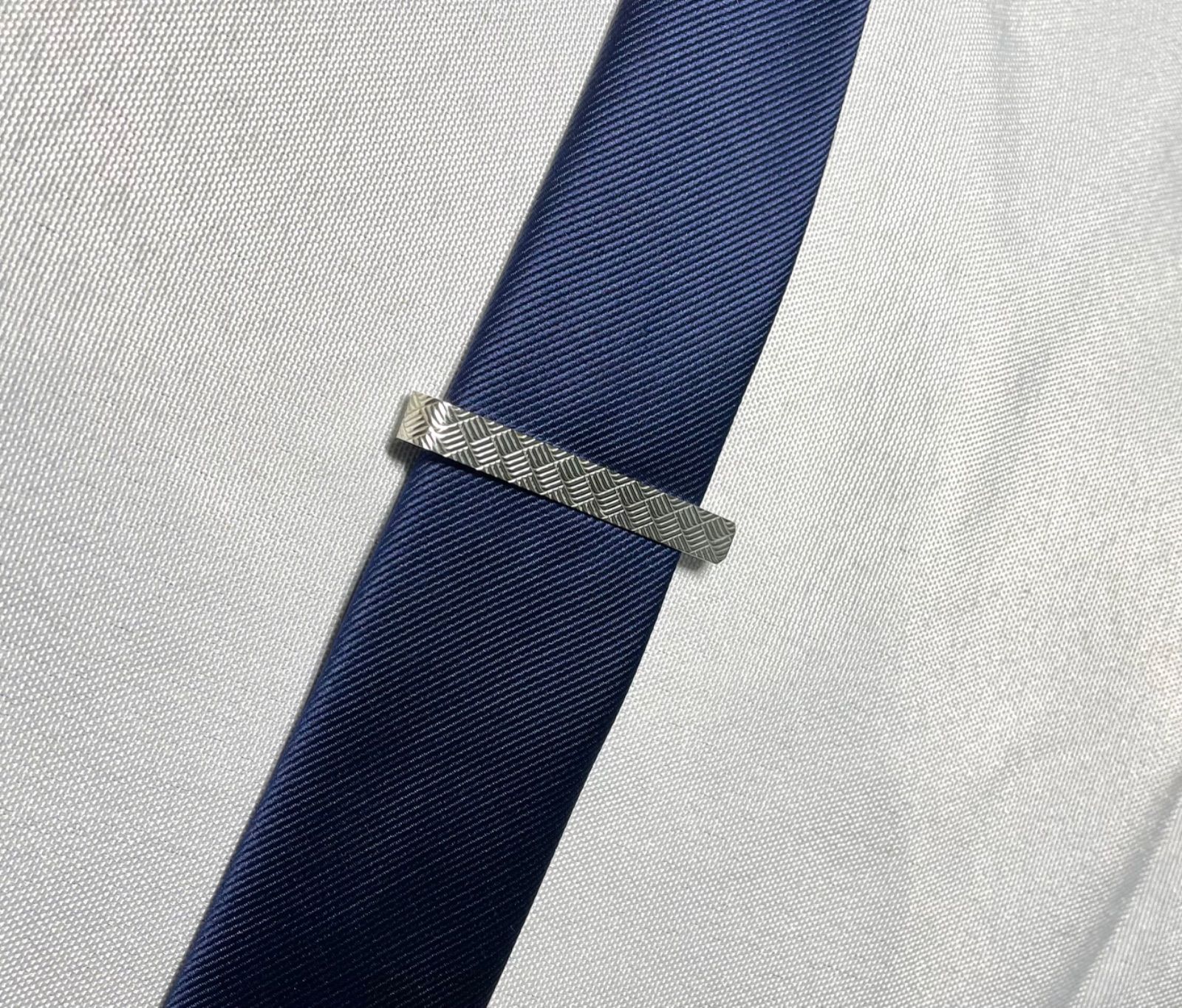 美品 TIFFANY ティファニー チェックライン スターリングシルバー