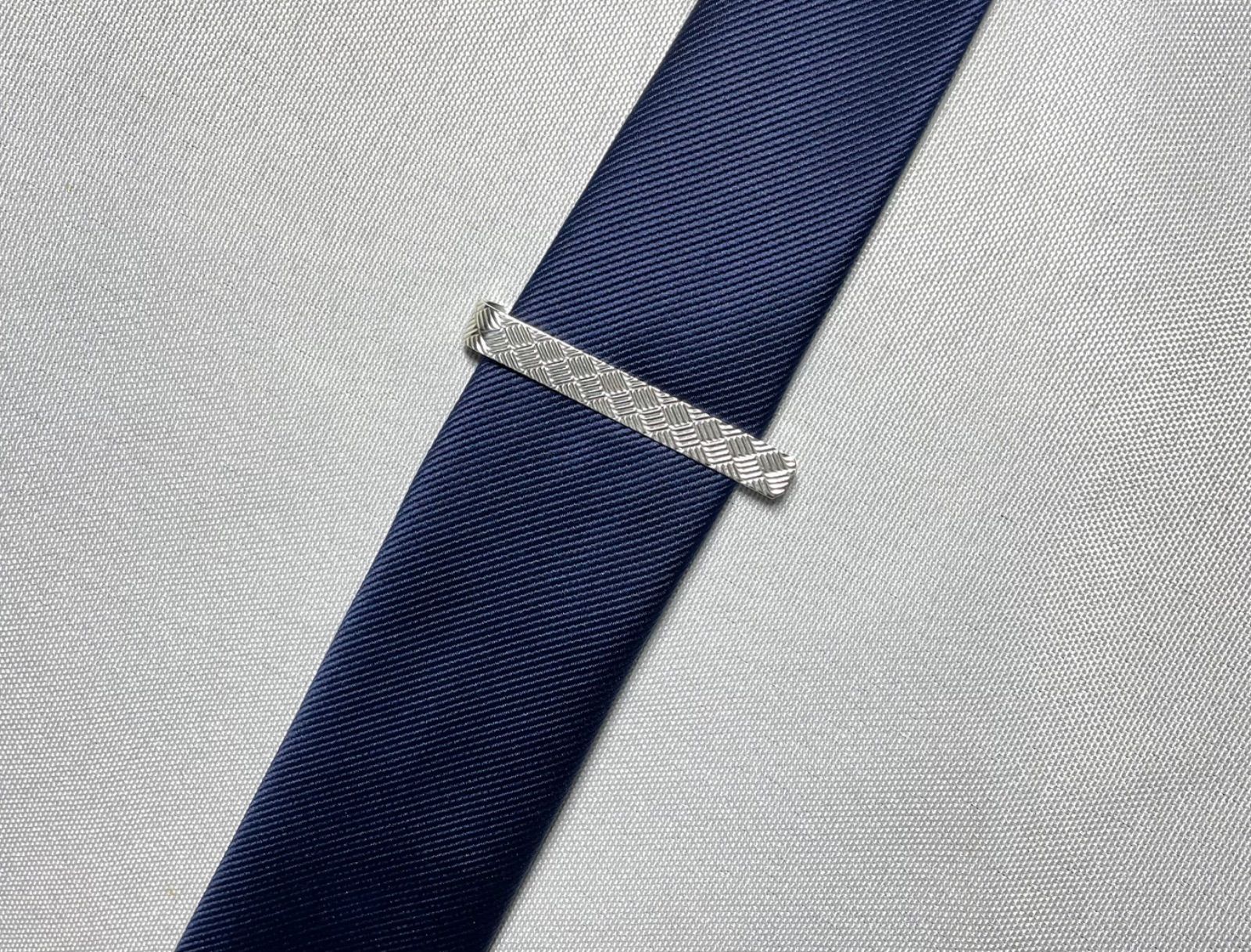 美品 TIFFANY ティファニー チェックライン スターリングシルバー