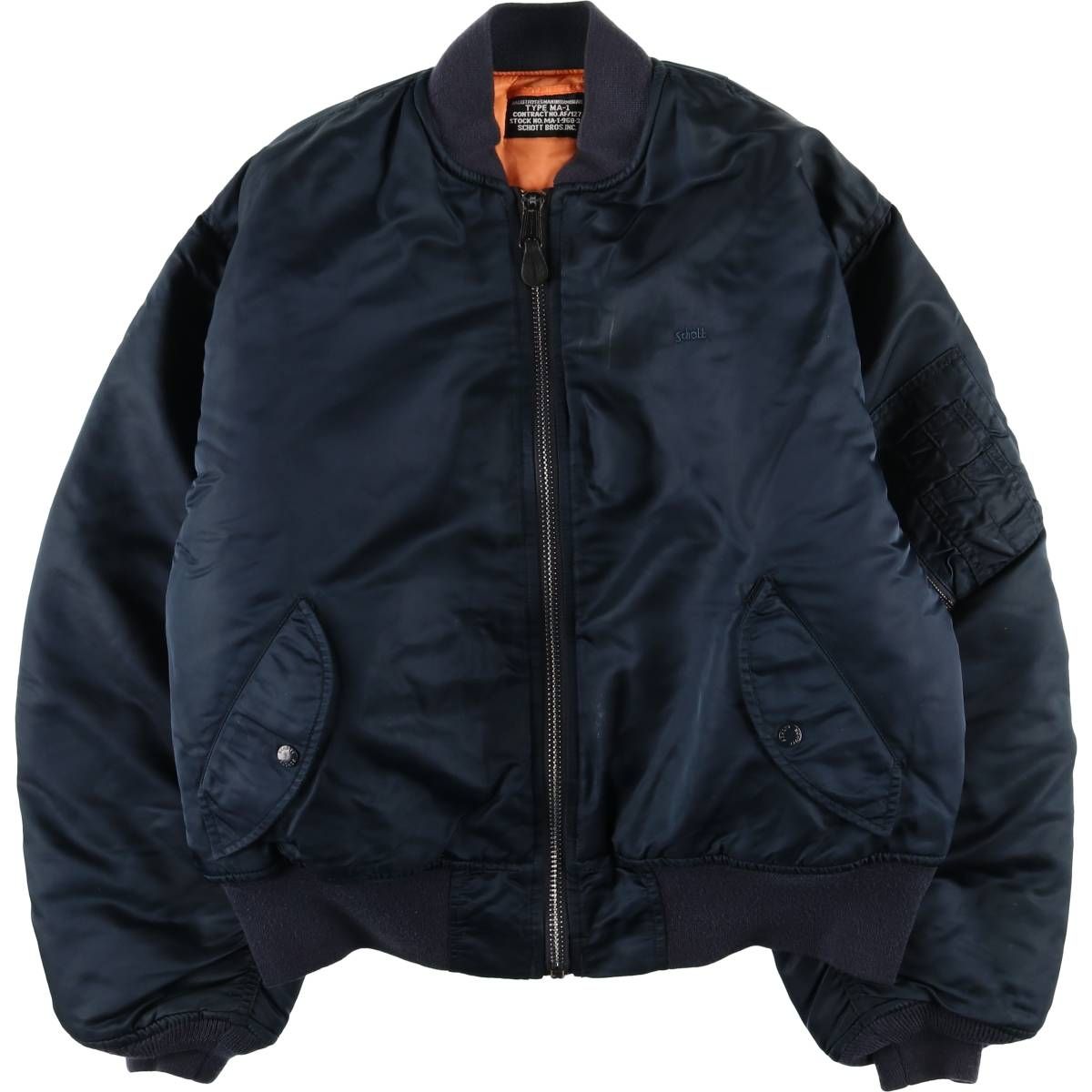 古着 民間品 ショット SCHOTT MA-1タイプ 中綿入り ミリタリー