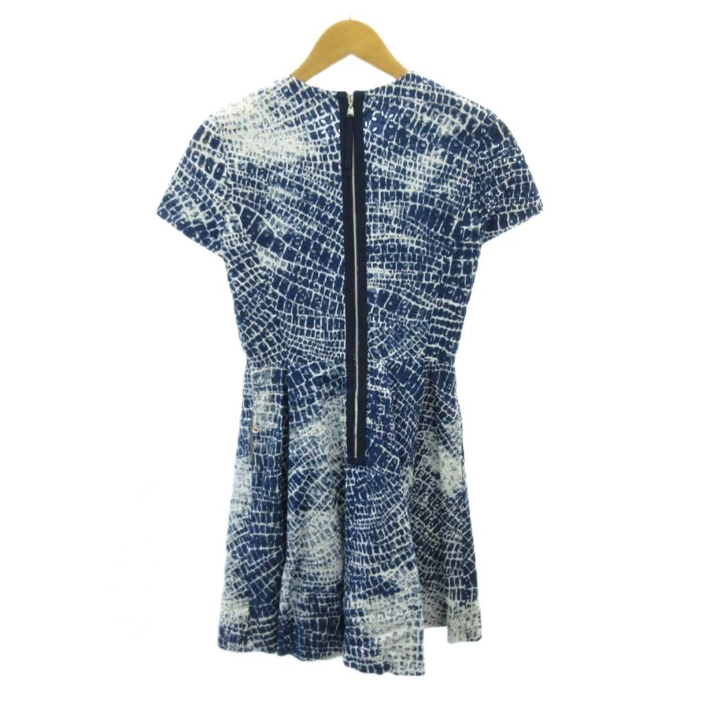 フォクシーニューヨーク FOXEY NEW YORK ワンピース 総柄 半袖 ひざ丈