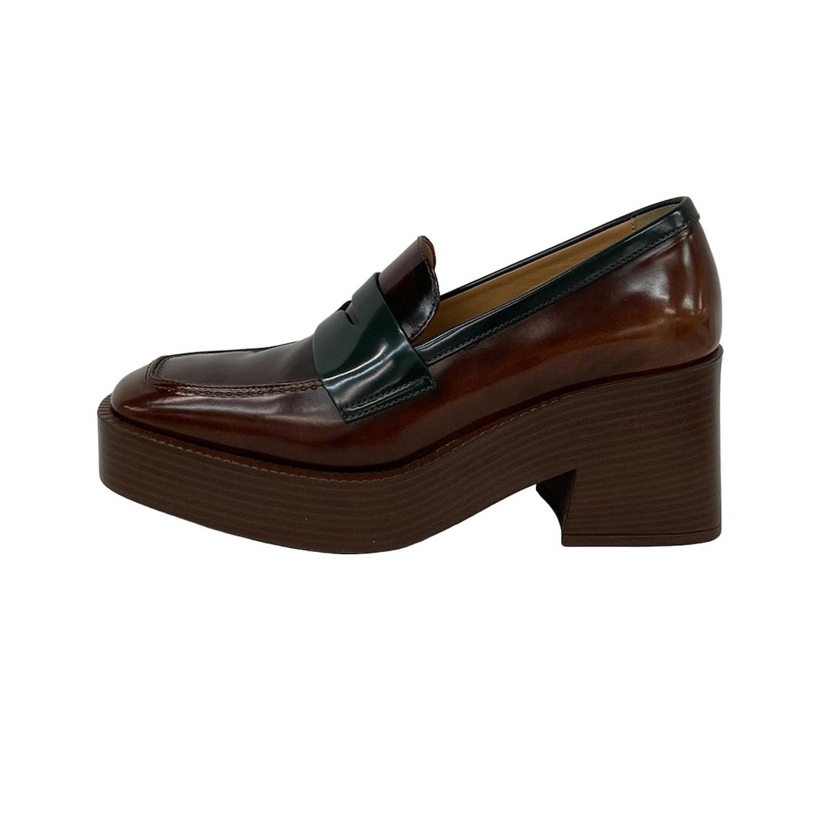 TOD'S(トッズ) ローファー 36 レディース美品 - ブラウン×ダーク