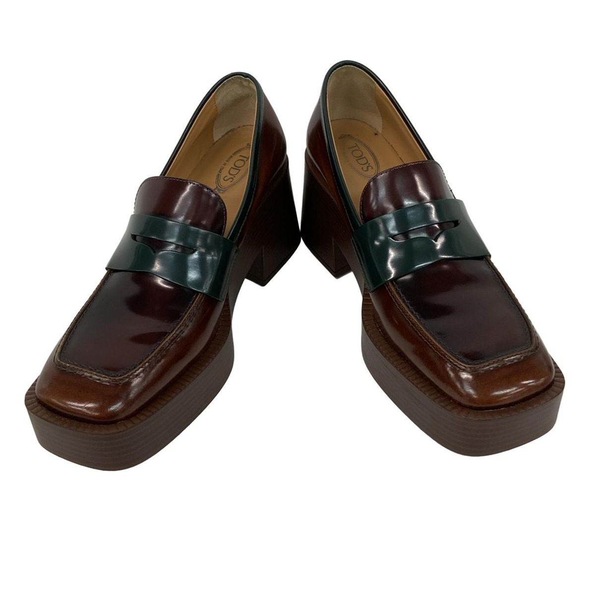 TOD'S(トッズ) ローファー 36 レディース美品 - ブラウン×ダーク