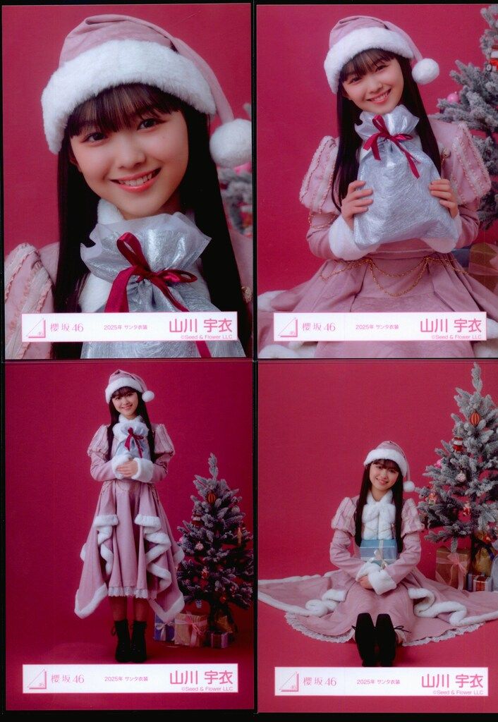 山川宇衣 サンタ衣装 直筆 生写真 櫻坂46 サンタ衣装 生写真 ヨリ ヒキ アクリルスタンド 山川宇衣