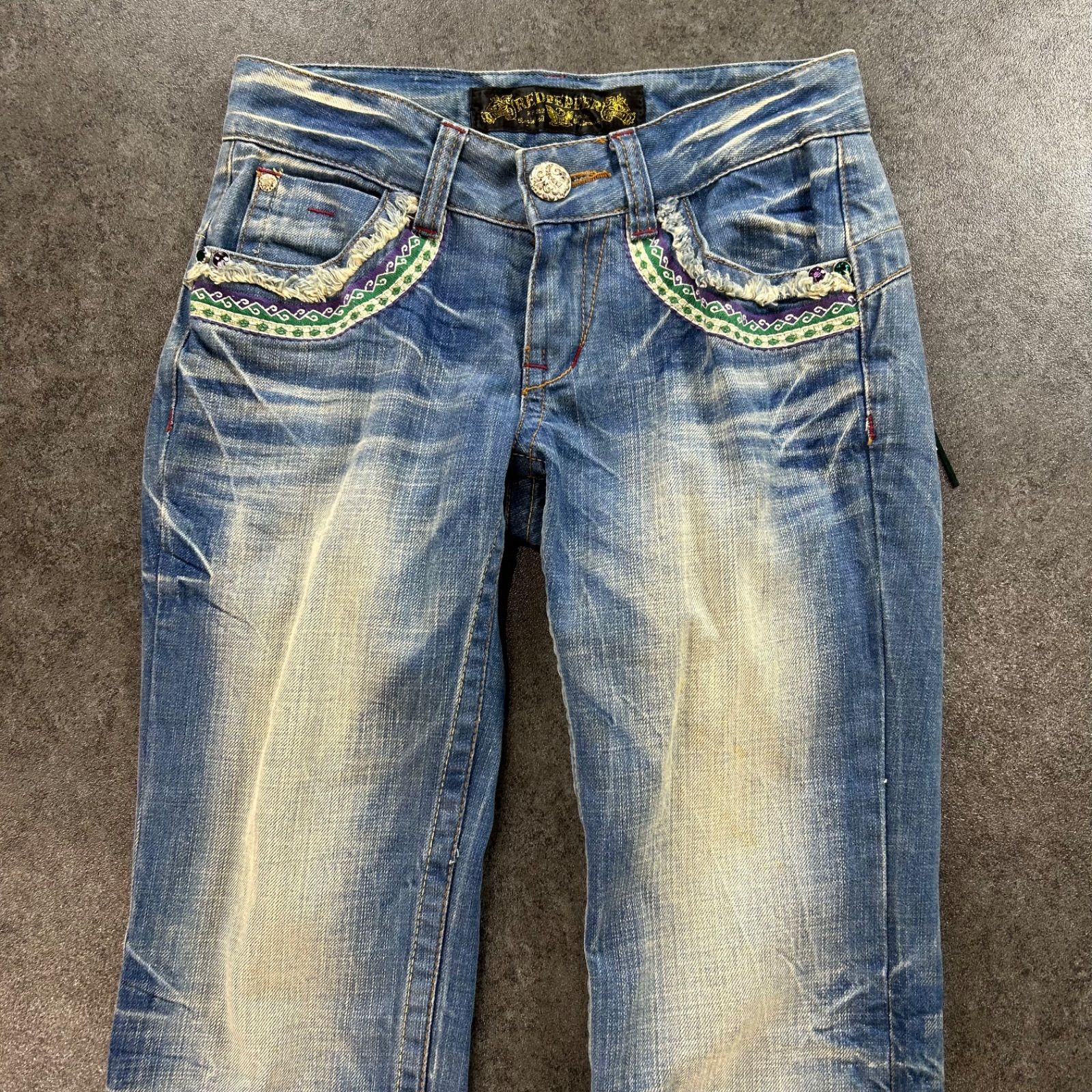 Y2K RED PEPPER レッドペッパー デニムパンツ ジーンズ ジーパン 英字 
