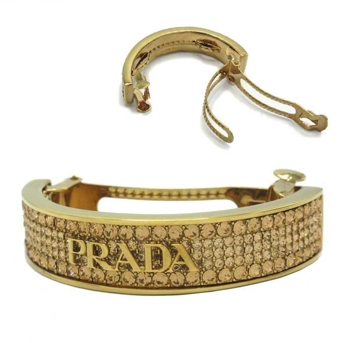 新品】プラダ 1IF099 CRYSTAL JEWELS / ORO+LIGHT C.TOP (ゴールド系