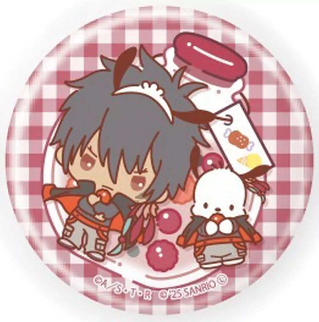 中古】バッジ・ビンズ XANXUS×ポチャッコ 「缶バッジ 家庭教師