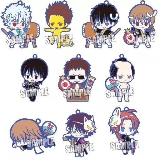 中古】ストラップ(キャラクター) 全10種セット 「chipicco 銀魂