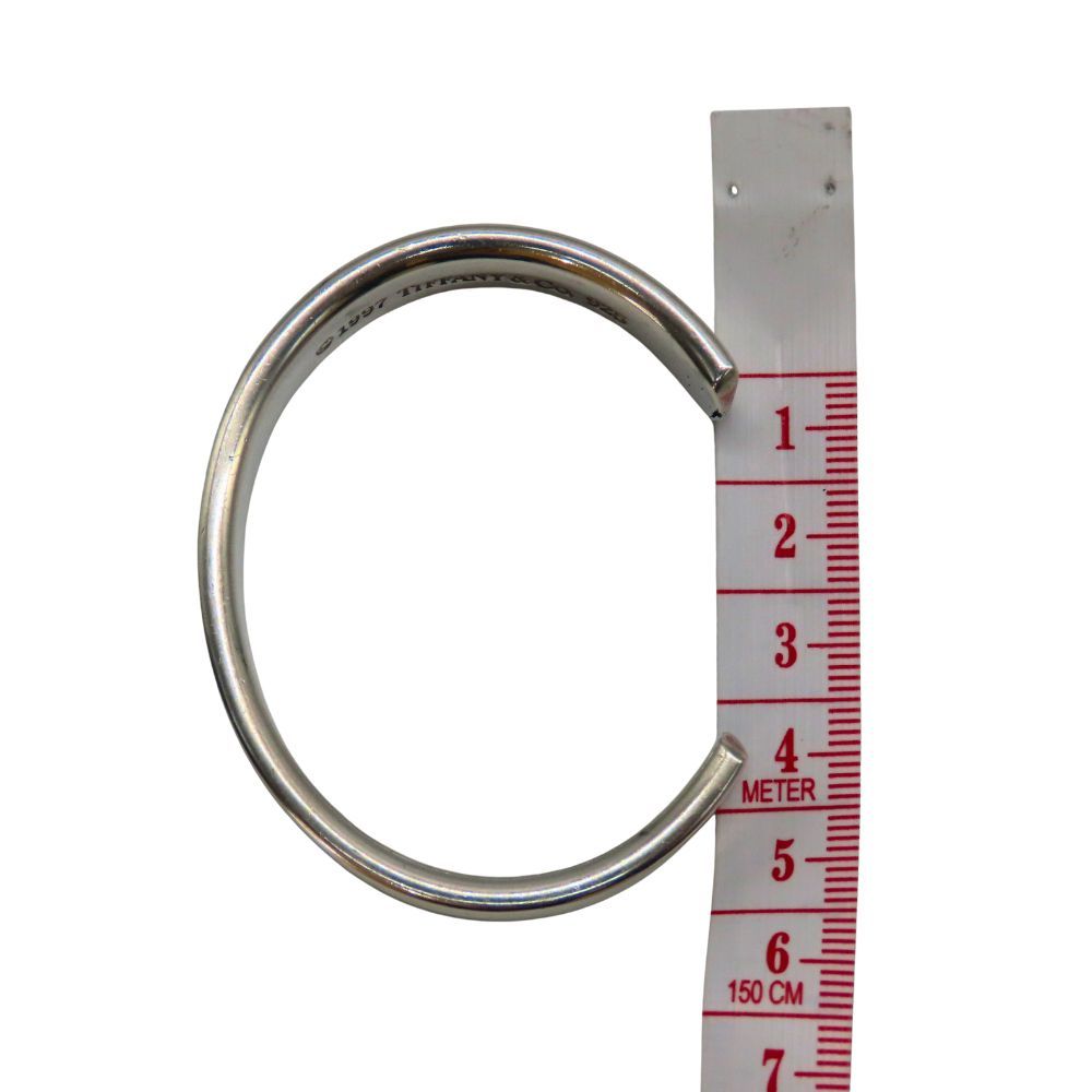 【海】TIFFANY&Co. バングル 1837 ナロー カフ SV925 中古】 TIFFANY&Co. ティファニー バングル 1837 カフ ナロー SV925 約
