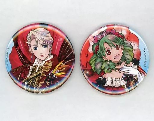 中古】バッジ・ピンズ シェリル・ノーム＆ランカ・リー 缶バッジ2個