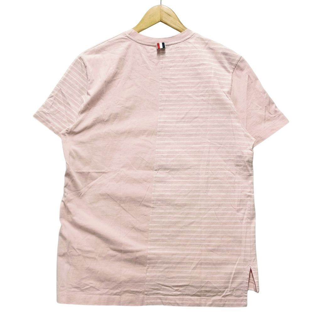 THOM BROWNE トムブラウン 品番 MJS180F 切替し ボーダー 半袖Tシャツ