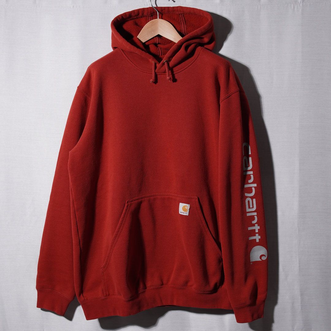 カーハート Carhartt パーカー L 相当 表記 M バーガンディレッド 00s