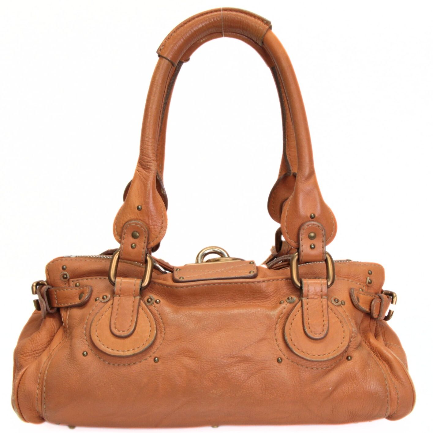 クロエ Chloe パディントン ハンドバッグ レザー キャラメル 【73401