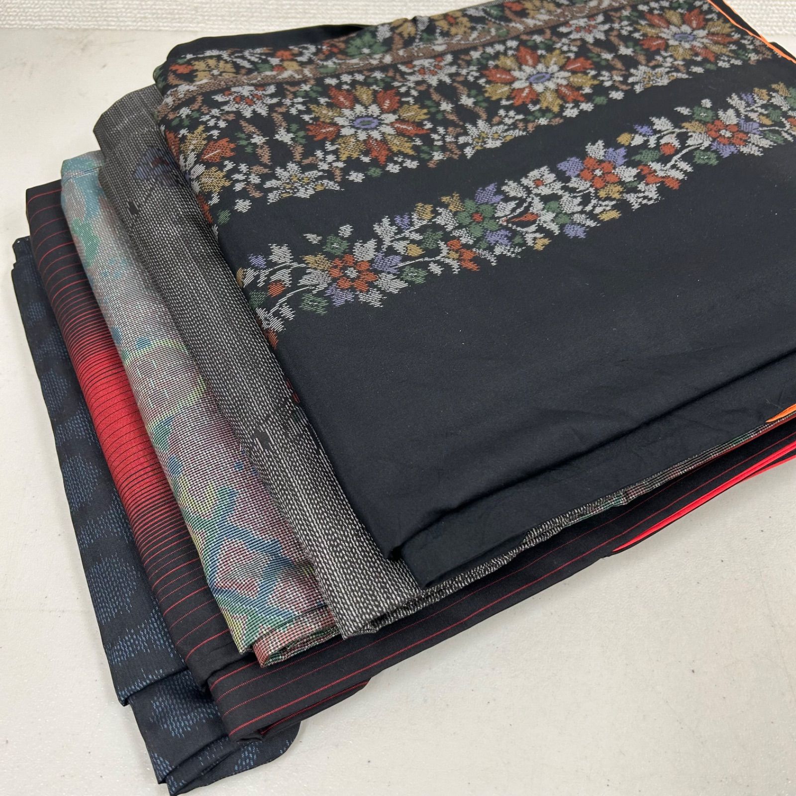 大島紬 着物 正絹 5着 着物まとめ売り リメイク材料 m-870 - メルカリ