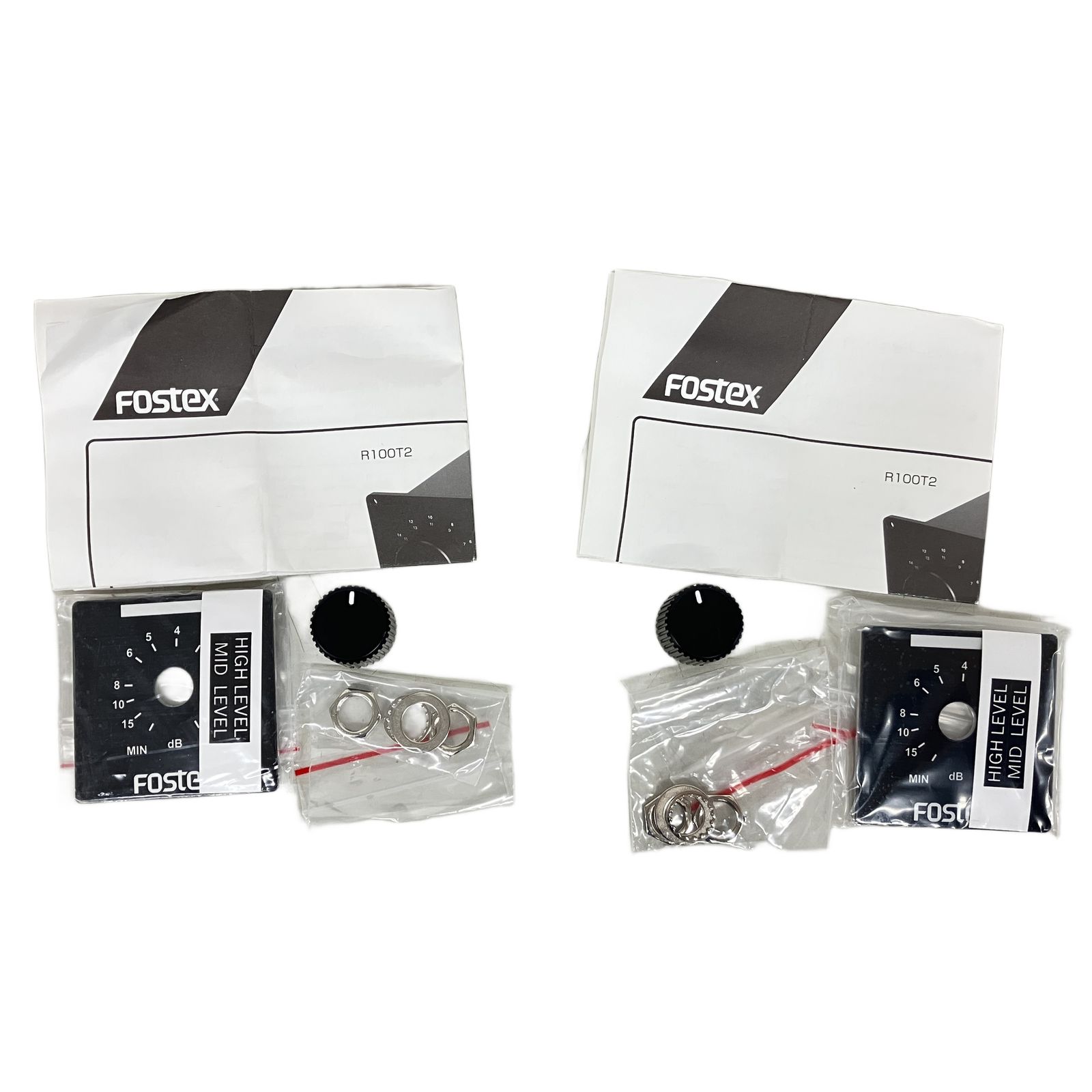 FOSTEX R80B フォステクス アッテネーター 2本セット 音響機材 中古 美