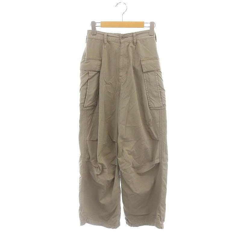 美品★Plage★プラージュ★military パンツ★ プラージュ Plage 24SS military パンツ ミリタリー ボトムス ジップ