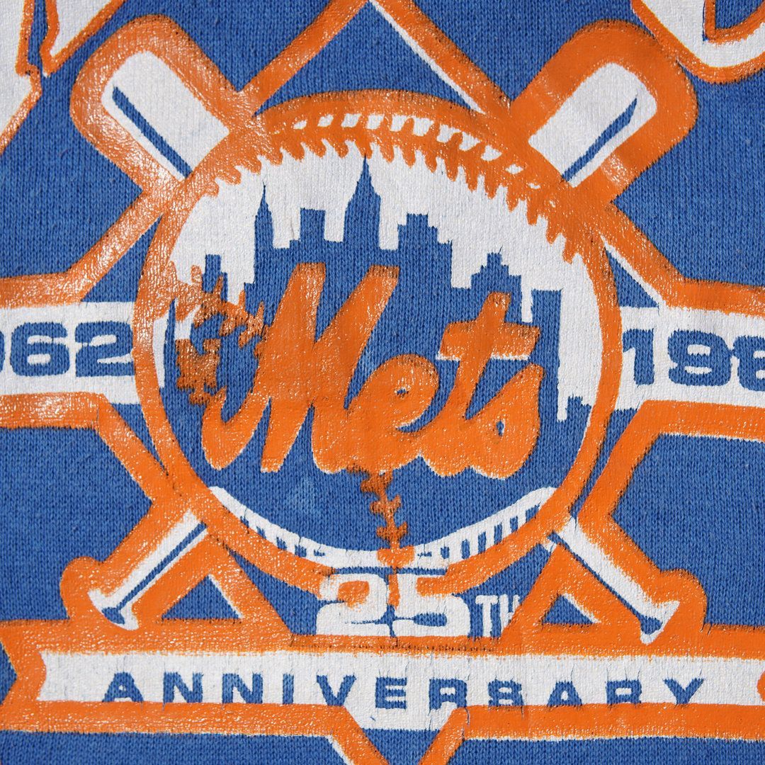 80s USA製 MLB ニューヨークメッツ スウェット L ブルー 1986年製