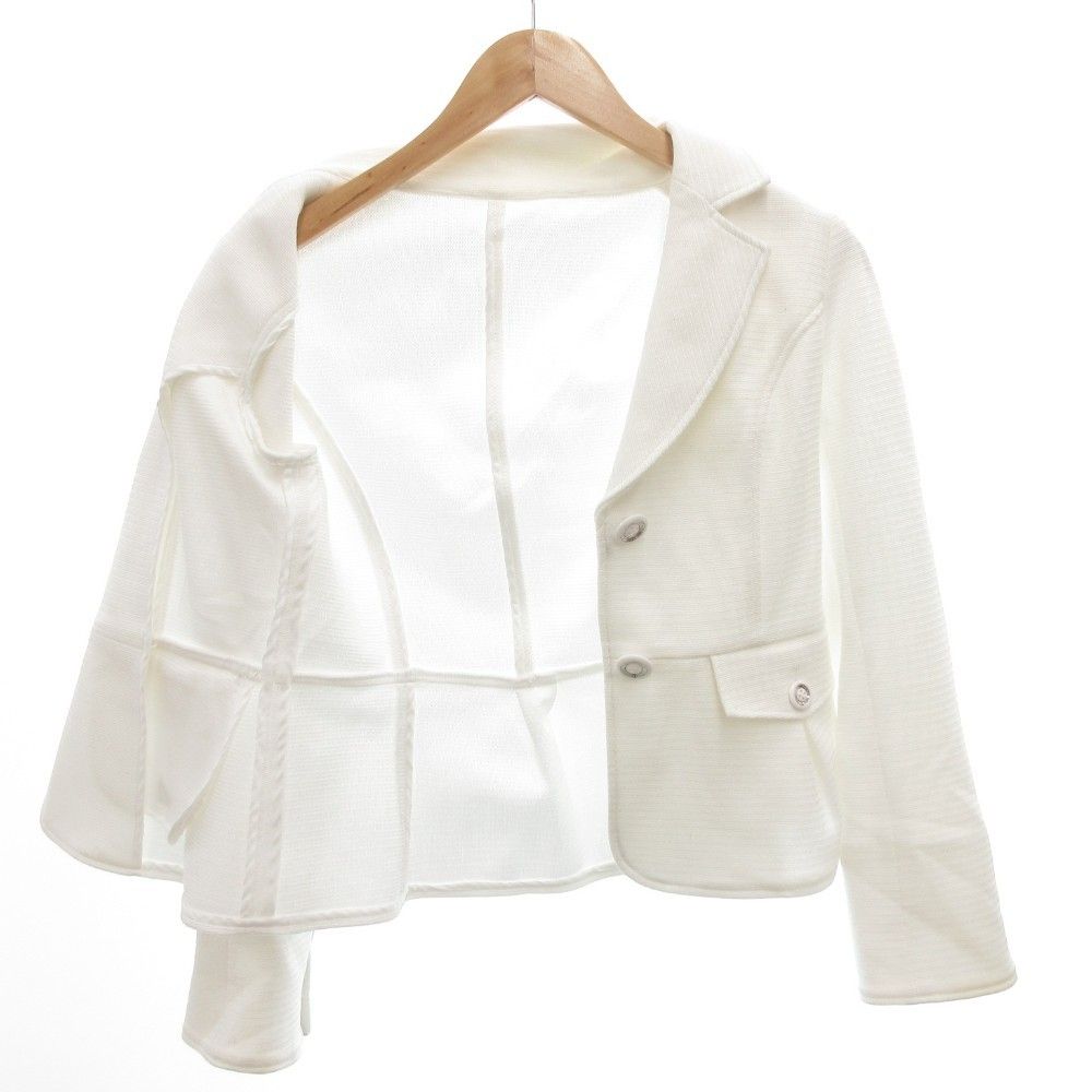クレージュ courreges テーラードジャケット ブレザー 38 白 ホワイト