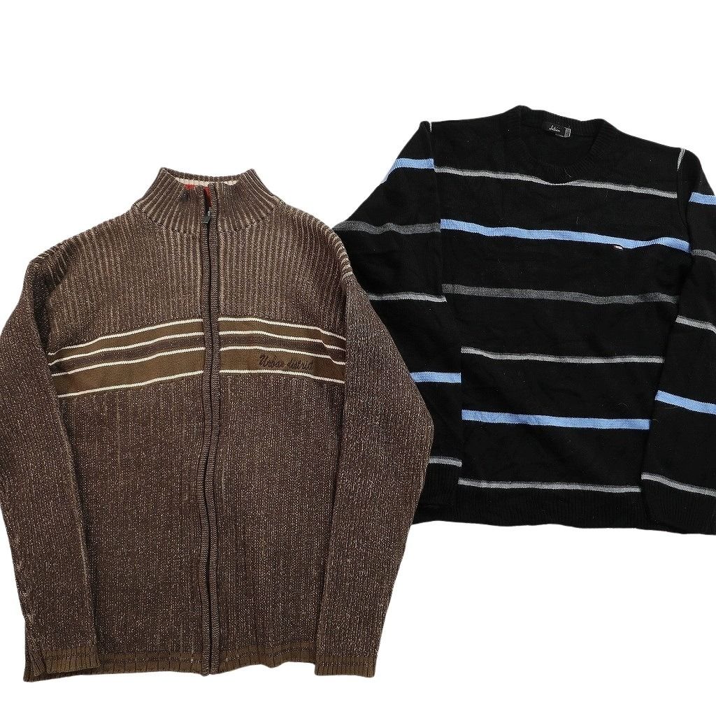 古着卸 まとめ売り セーター MIX 6枚セット (メンズ 2XL ) フルジップ