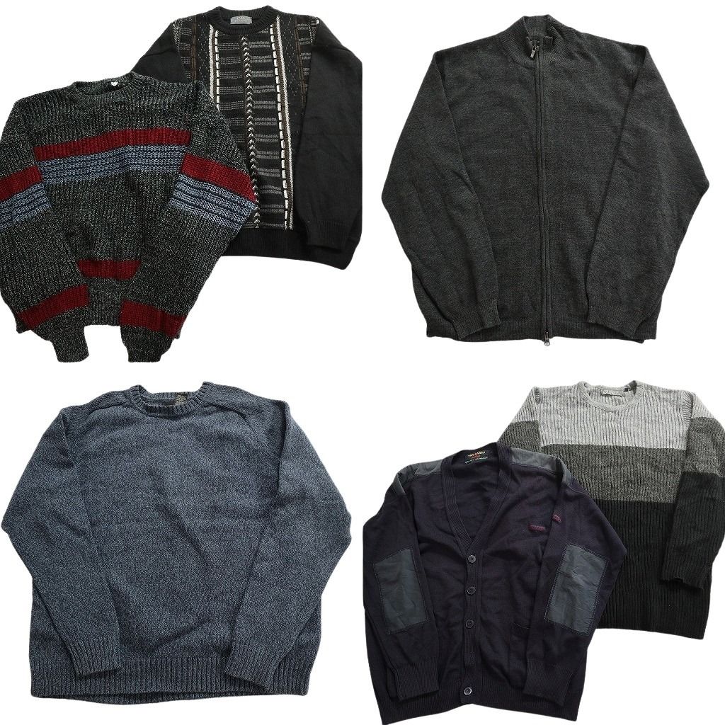 古着卸 まとめ売り セーター MIX 6枚セット (メンズ XL ) カーディガン