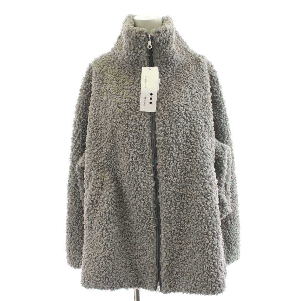 スリードッツ three dots プードルボア ケープ Poodle boa cape