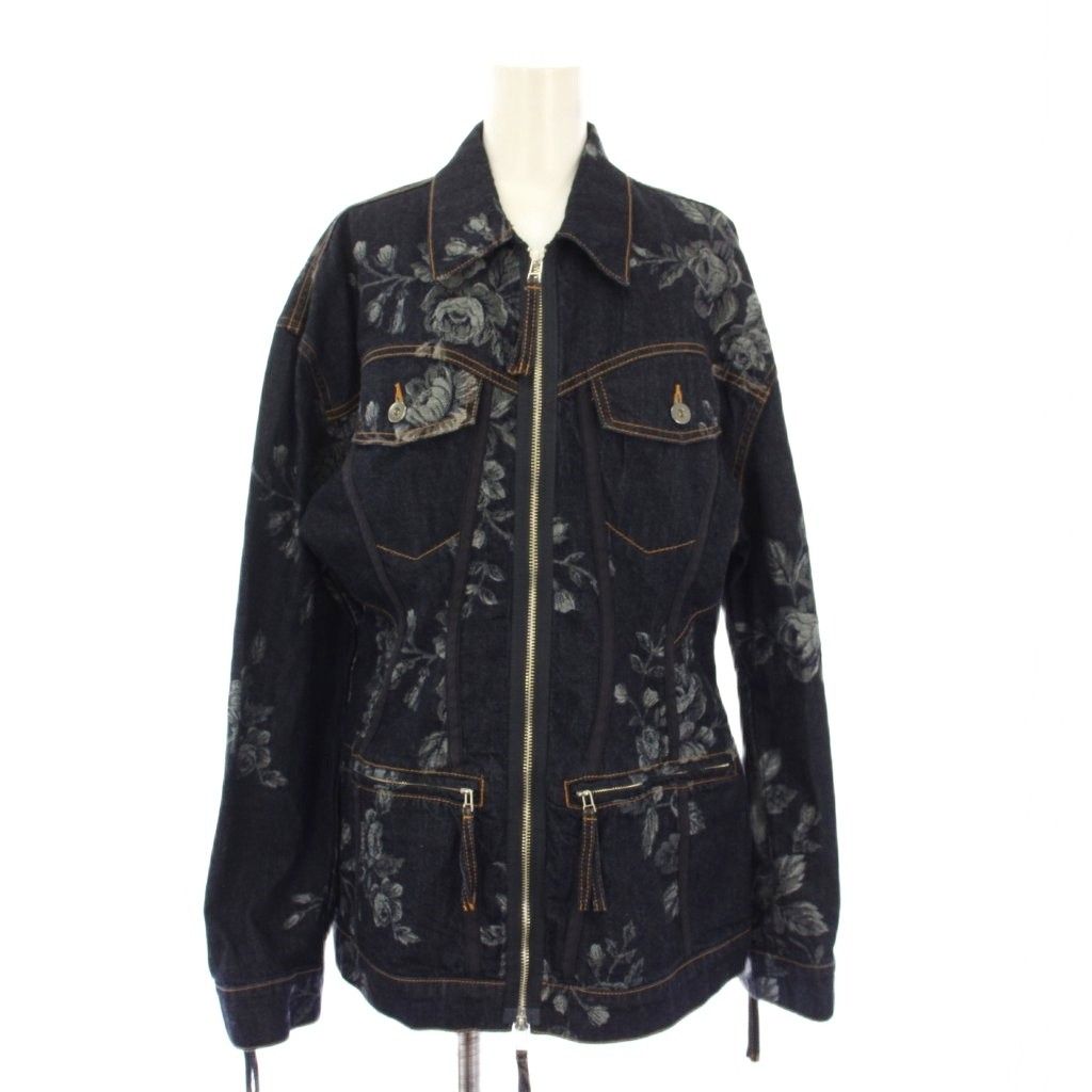 フェティコ FETICO ROSE DENIM JACKET ローズデニムジャケット ステン