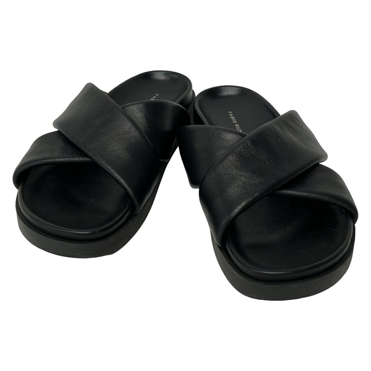 FABIO RUSCONI(ファビオルスコーニ) サンダル 38 レディース - 黒