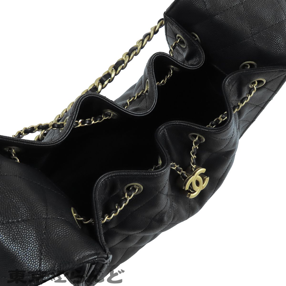 シャネル CHANEL シャネル 25 AS5293 ブラック 黒 ゴールド金具 
