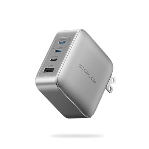 迅速に発送 EcoFlow RAPID Pro 140 W GaN急速充電器 4ボート|USB-C*3とUSB-A*1|折り畳み式ACプラグ|PSE技術基準適合|iPhone iPad Android各種対応|高耐久|持ち運びやすい b 0775 e 9