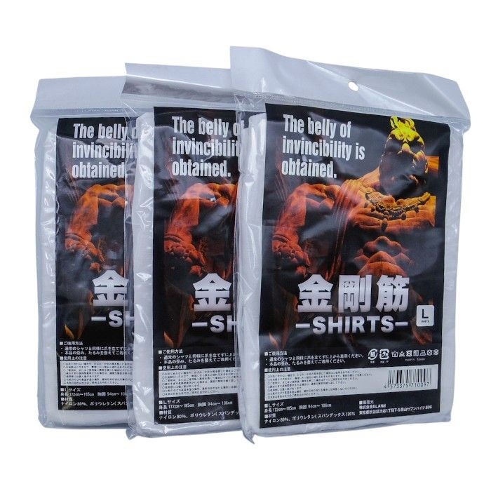 金剛筋 半袖 白 Lサイズ 加圧シャツ 10枚セット 新品 未使用 新品 株式会社GLANd 金剛筋Tシャツ 加圧シャツ インナー 白 Lサイズ 3