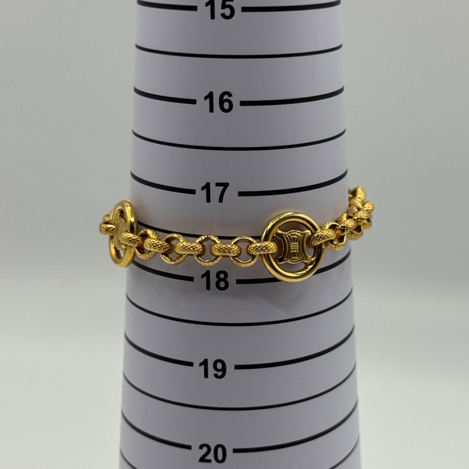 極美品 Celine Triomphe Screw Bracelet Vintage セリーヌ トリオンフ