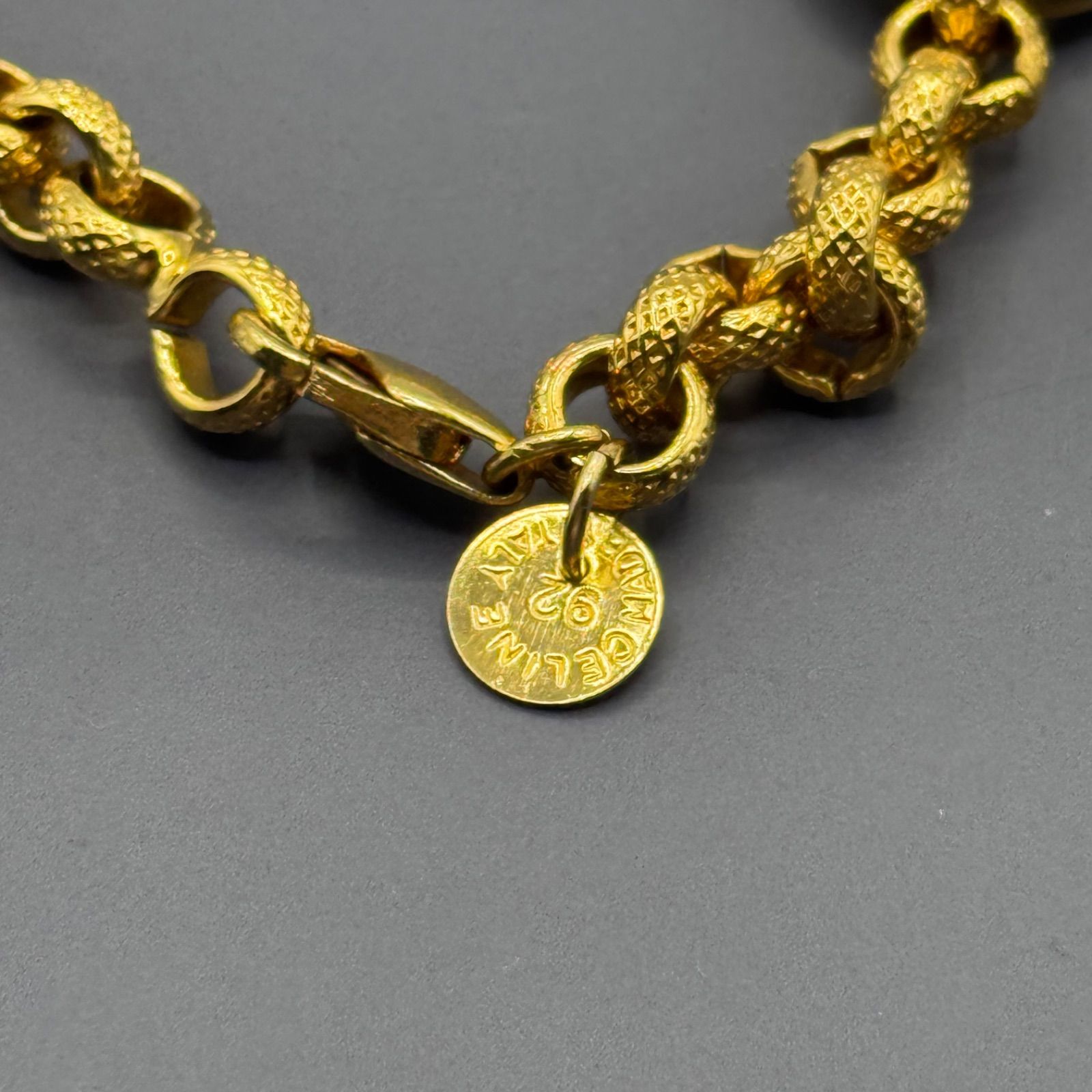 極美品 Celine Triomphe Screw Bracelet Vintage セリーヌ トリオンフ