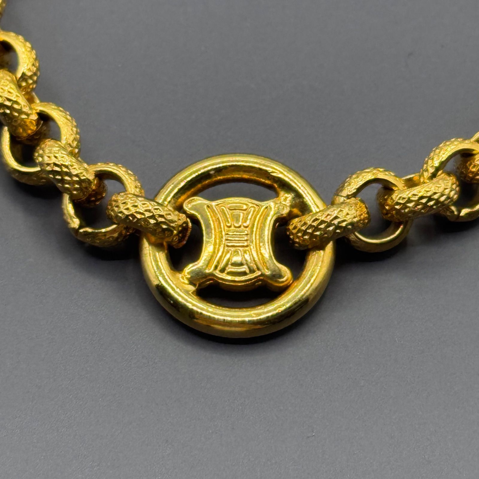 セリーヌ☆ブレスレット　トリオンフ　ヴィンテージ 極美品 Celine Triomphe Screw Bracelet Vintage セリーヌ トリオンフ