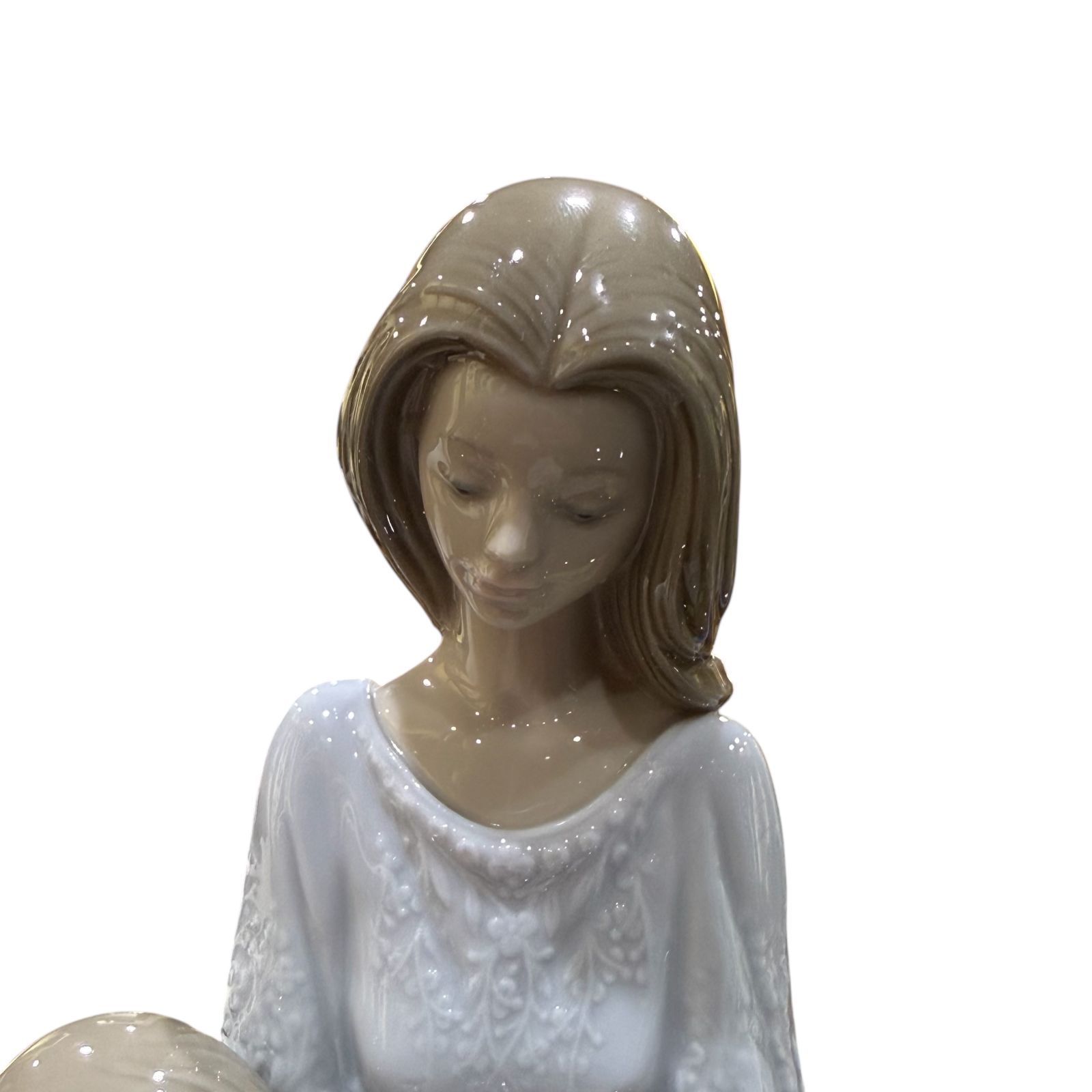 ◇LLADRO◇リヤドロ 5457『おやすみ前のご本』フィギュリン 高さ約26.5