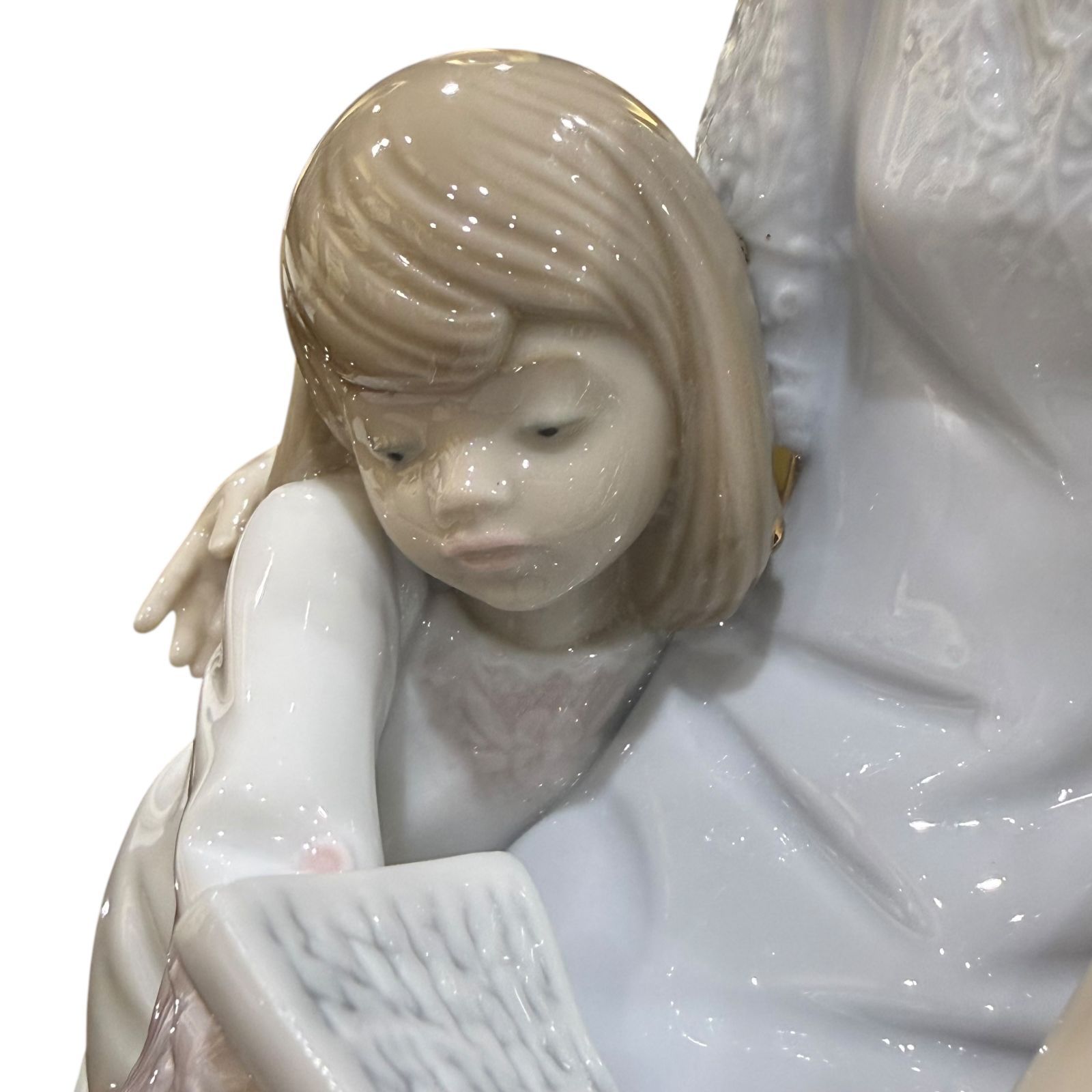 ◇LLADRO◇リヤドロ 5457『おやすみ前のご本』フィギュリン 高さ約26.5