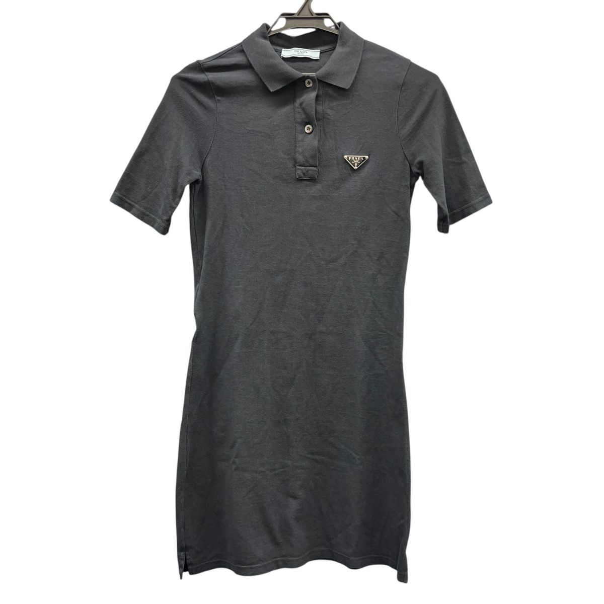 PRADA 美品 トライアングルロゴ ポロシャツ ワンピース 2023年モデル