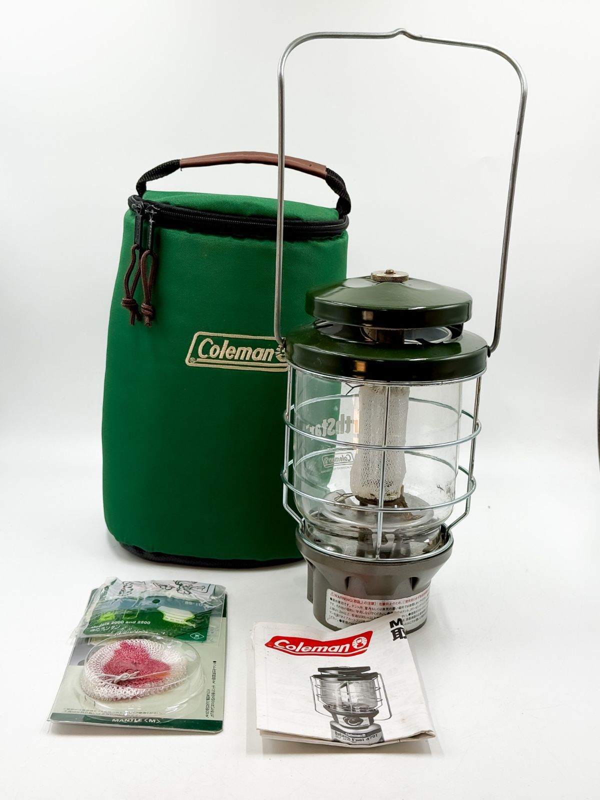 コールマン2500-790Jガスランタン ケース&マントル付 中古動作確認済み
