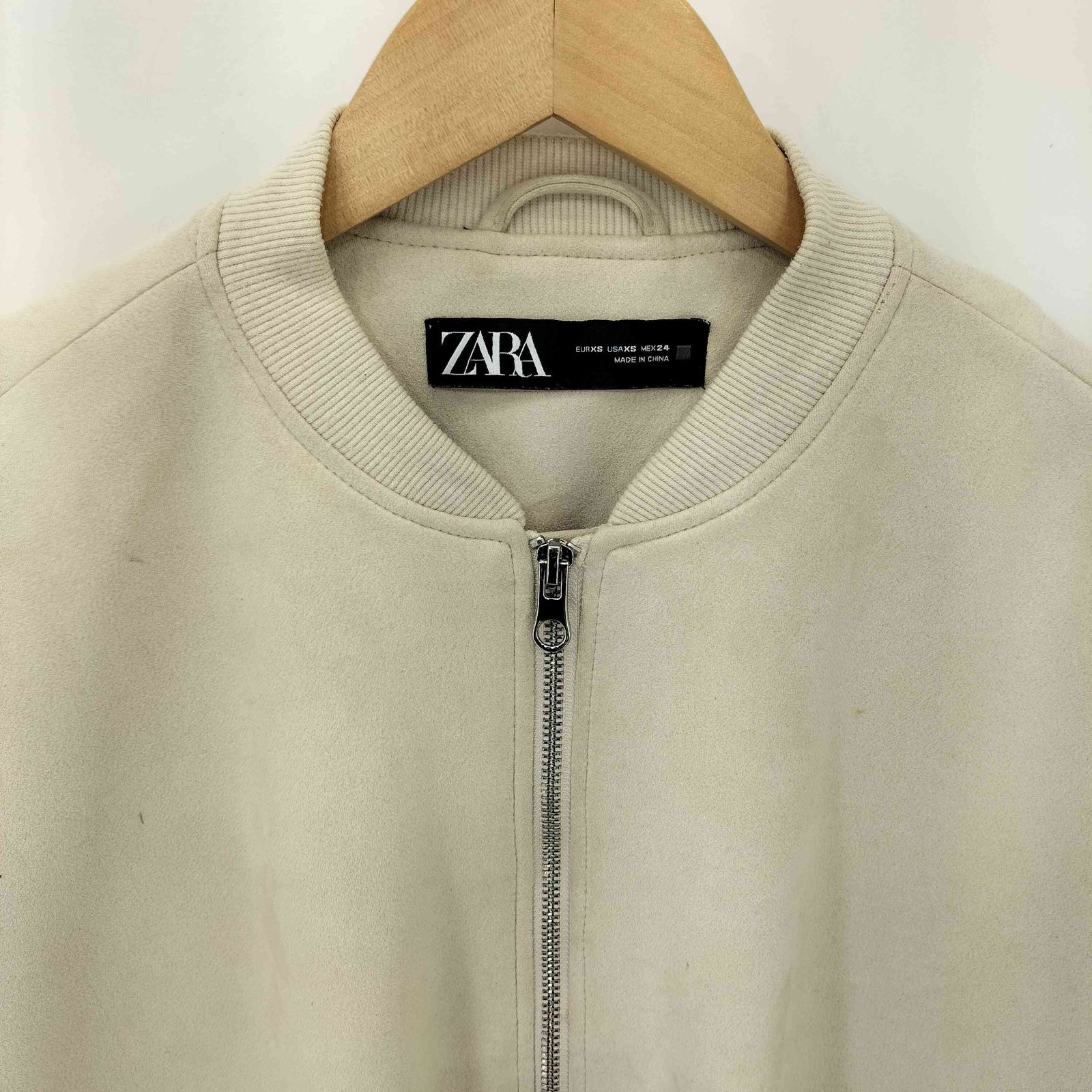 ザラ ZARA フェイクスエード ボンバージャケット メンズ import：XS 